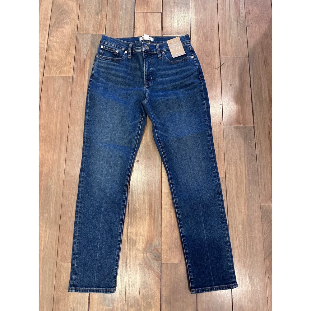 Madewell Mid-Rise Kick Out Jeans W29 Ankle Length Magic Pockets Dark Wash